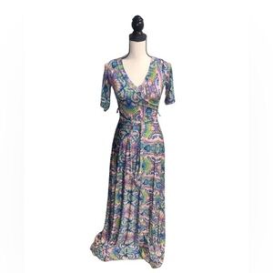 Colorful patterned stretchy dress